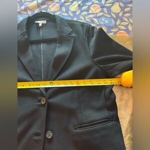 ANN MASHBURN Woven CottonBlack Blazer Jacket XL